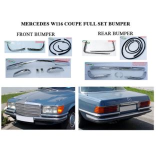 Mercedes W116 EURO style Bumpers (1972-1981)